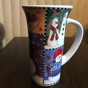PRIMATIVE SNOWMEN WINTER TALL MUG